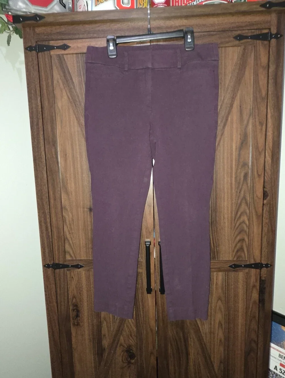 Deep Purple LOFT Petite Skinny Pants Size 6 Petite - Picture 1 of 7